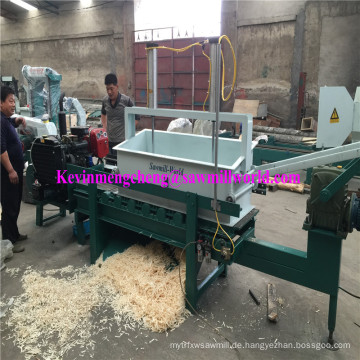 4 Achse 16 Klingen 30 HP Dieselmotor Powered Wood Shaving Making Machining